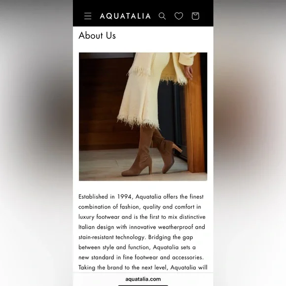 Aquatalia Italian Rain Boots US 8 LIKE NEW fit like between sizes 7.5 - 8 Women - Picture 11 of 15